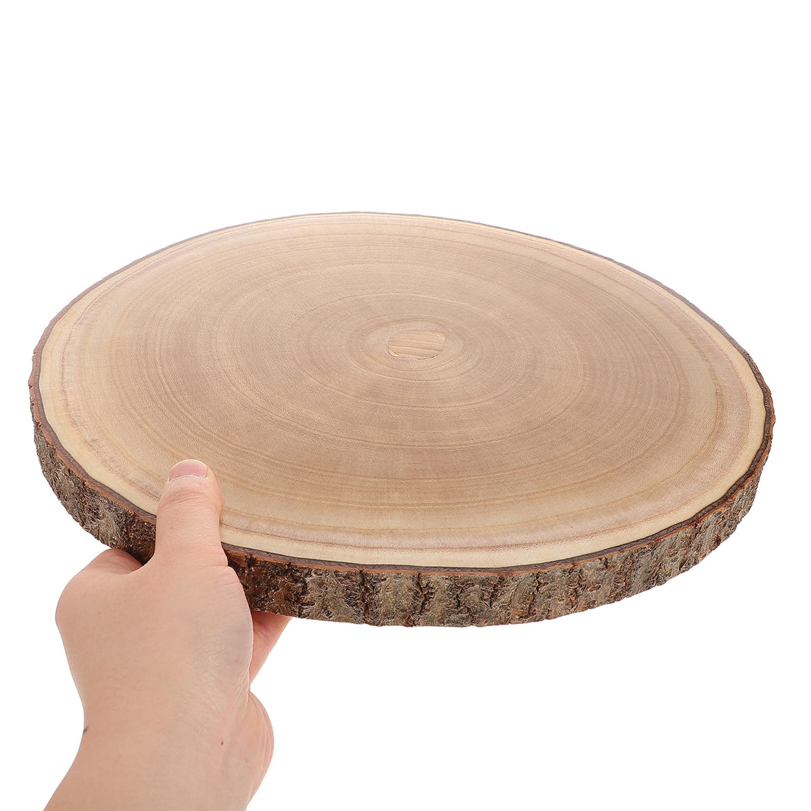 BESTYASH Runder Holz Kuchenständer, eleganter Dessertteller mit drehbarer Funktion, vielseitig für Hochzeitstorten und Fotografieeinsätze