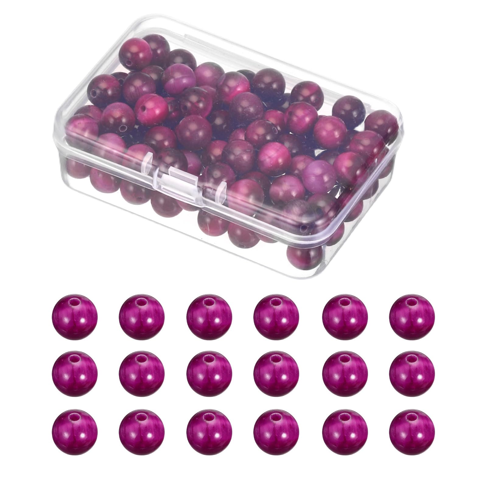 Perles de pierre naturelle 8mm pour réparer et créer des bracelets sans défaut de perçage