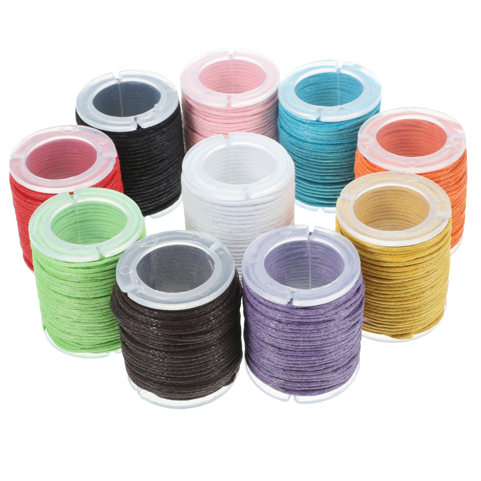 Corde coton ciré pour bracelets macramé et colliers DIY : fils colorés pour loisirs créatifs