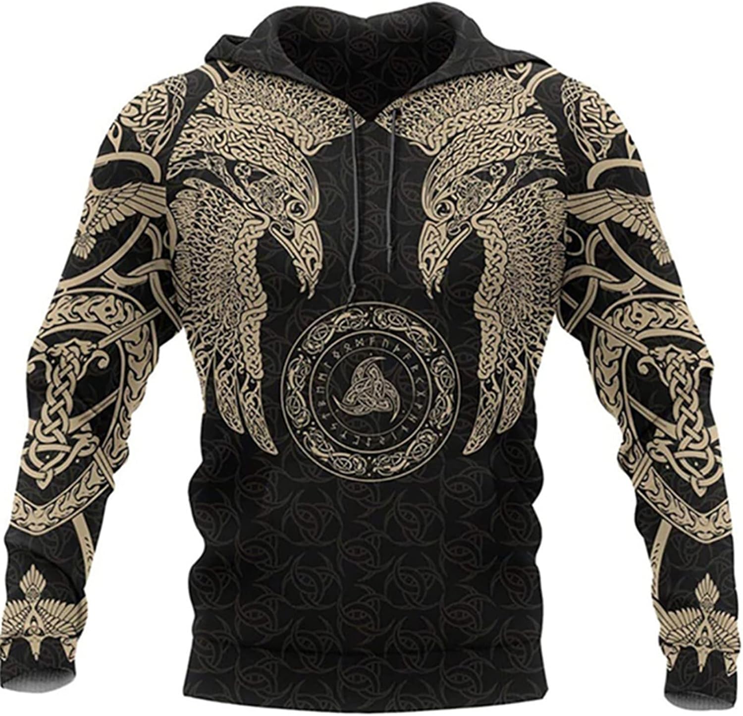 Rrongwn Pull Viking D'Halloween Pour Homme - Sweat-shirt Chaud élégant