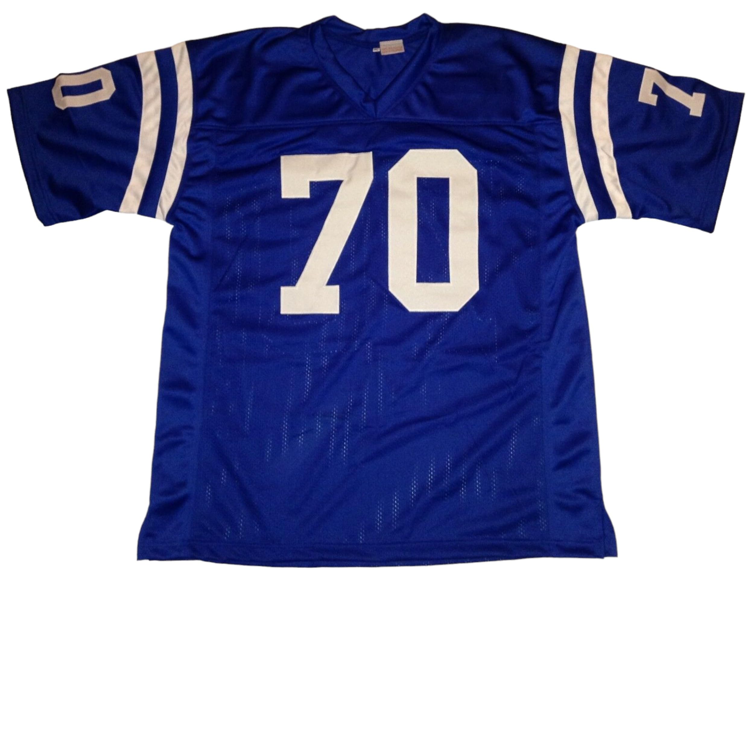Art Donovan Jersey Stitched Blue Custom Football New No Brand/Logos (US, Alpha, XX-Large, Regular, Regular, Blue)