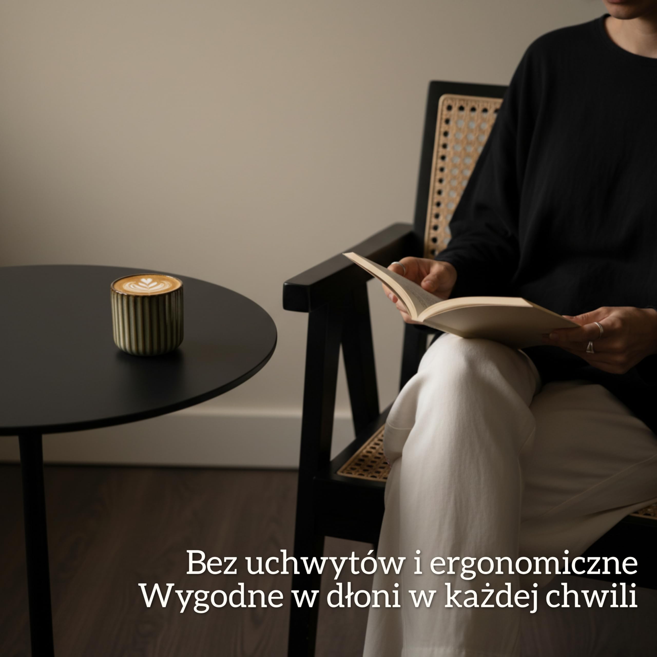 Filiżanki do kawy, zestaw 4 sztuk, 180 ml, bez uchwytu z wysokiej jakości kamionki, szare, 100% ręczne wykonanie z glazurą zmieniającą się w piecu, pomysł na prezent premium, nadają się