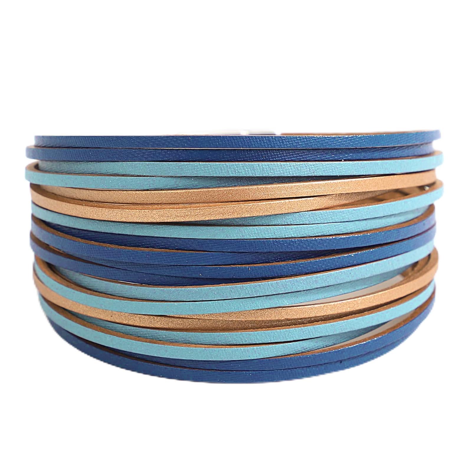 Fesciory Leather Wrap Bracelets for Women, Boho Western Layered Jewelry