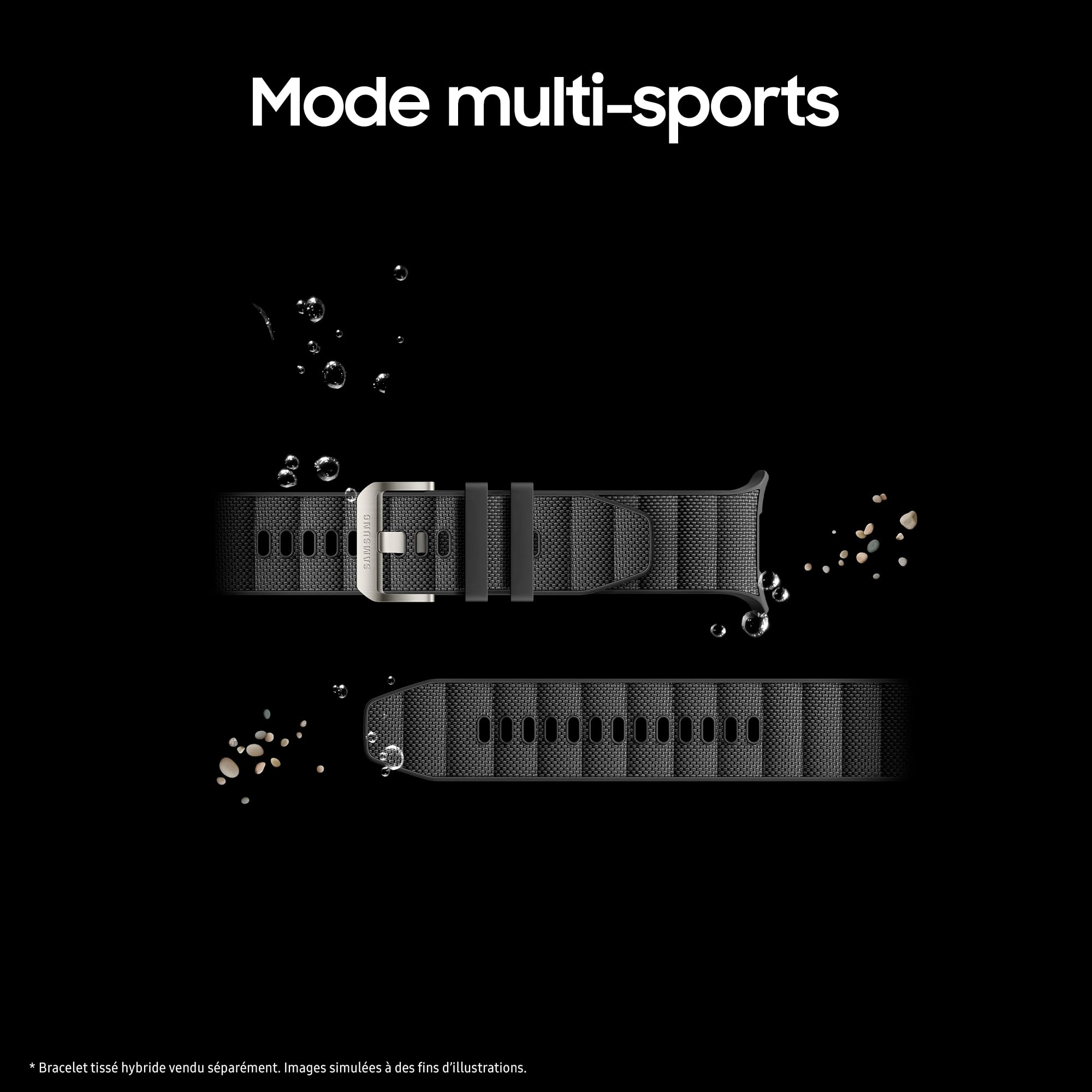 Samsung Galaxy Watch Ultra (2025), Montre Connectée, Bouton d'action, Galaxy AI, GPS Double fréquence, 4G, 47mm, Bleu Titane, Chargeur Secteur Rapide 25W Inclus, Version FR