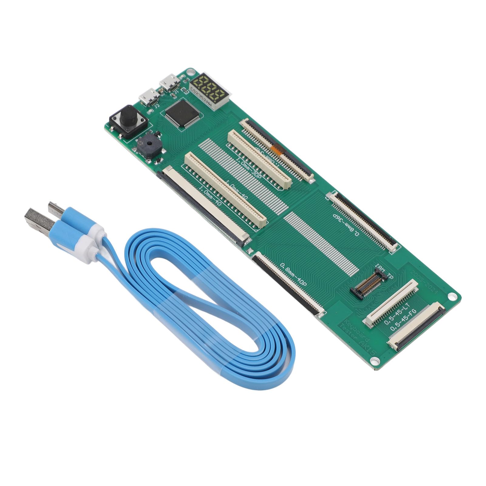 GOWENIC Tester per Tastiera Portatile PCB Materiale Durevole per Test Accurati con Cavo USB per Display Digitale