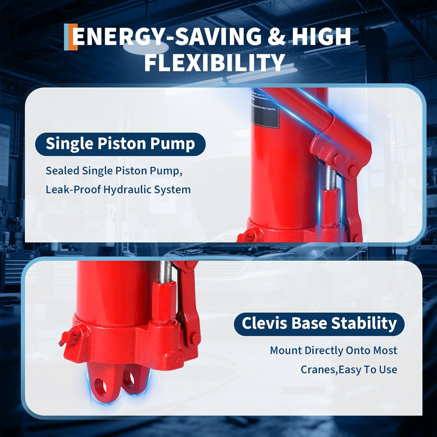 Amazon.com: 8-Ton Hydraulic Long Ram Jack - Heavy Duty Engine