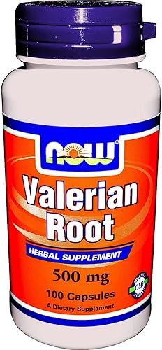 Now Foods - Raíz de valeriana, 500 mg, 100 cápsulas (paquete de 2)