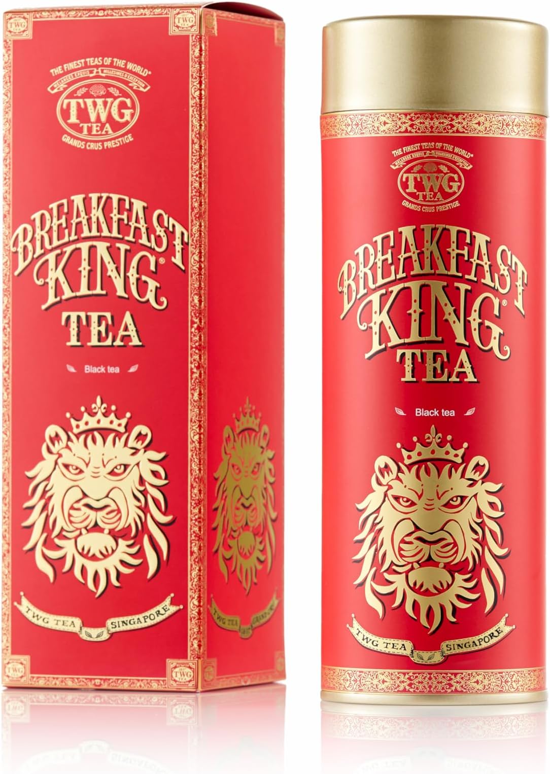 TWG Tea | Breakfast King Tea | Black Tea | Ginseng | Haute Couture Tin, 130g | Gift Set