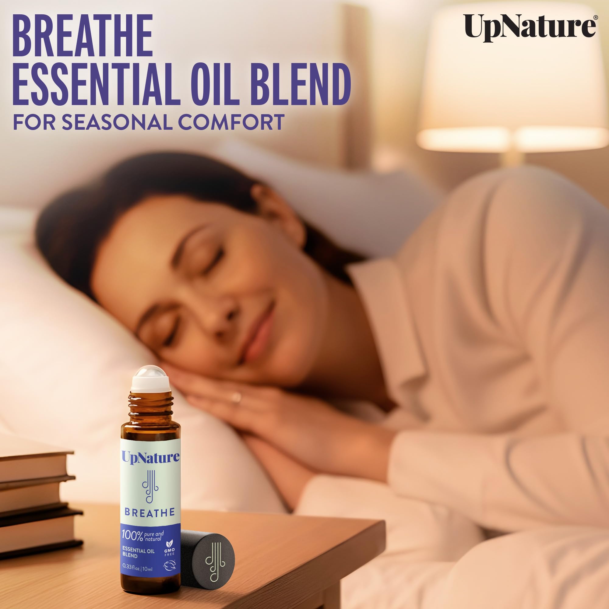 UpNature Self Care Essential Oil Roll On Set (3 Pack) – Relaxation Gifts for Women – Essential Oils Aromatherapy Rollers - Breathe, Beauty & Calm