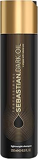 Sebastian Professional Dark Oil Lightweight Shampoo | Infused with Jojoba & Argan Oil for Silky, Smooth Hair