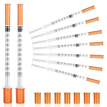 1ml Precision Plastic Multiple Uses Measuring Tools, 20 Pack Laboratory Accessories with Cap, Individually Sealed Packaging 30g-13mm-20