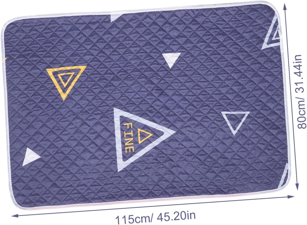 Washable Absorbent Under Pad for Menstruation and Incontinence Quilted Mattress Protector Anti-Leak Bed Mat for Boy Girl Elderly Women Style