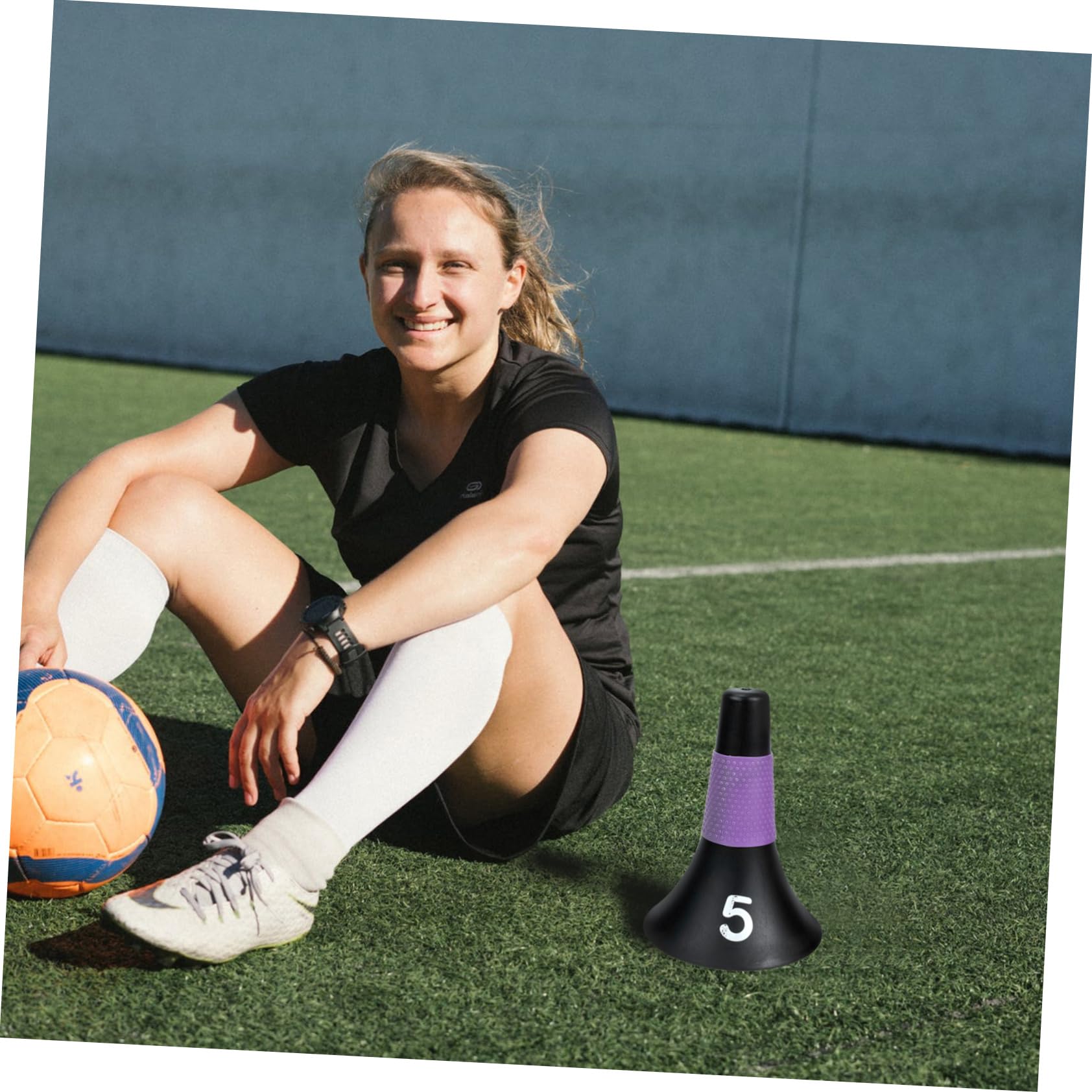 10 Uds Entrenamiento De Conos De Fútbol Fútbol Señal Cono Portátil Conos De Fútbol Entrenamiento De Fútbol Señal Barriles Equipo De Entrenamiento De Fútbol Formación De Conos De