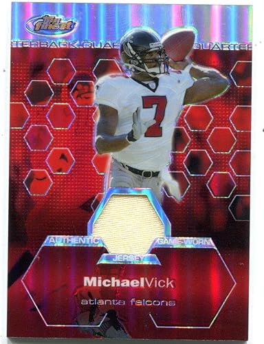 Michael Vick 2003 Topps Finest #115 Refractor Card 199 - Unsigned Football Cards