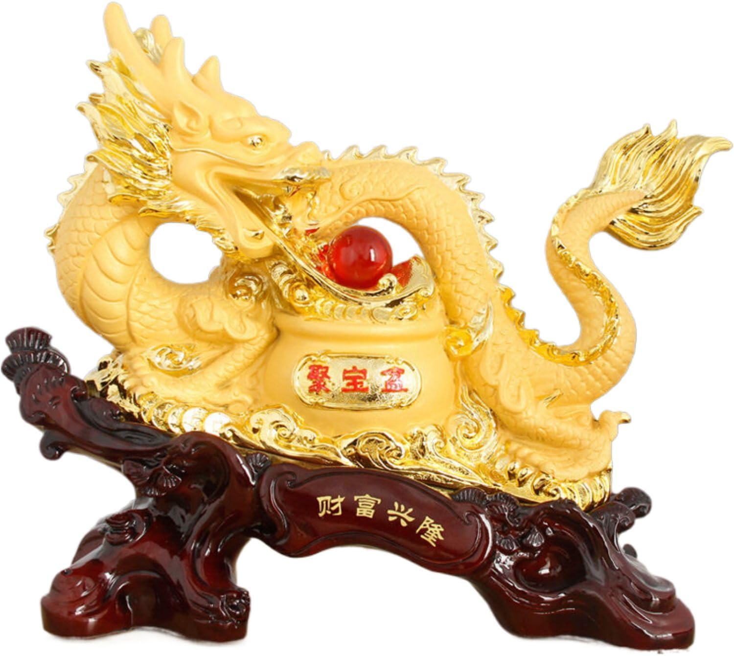 生肖龙年摆件 Feng Shui Figurine Home Office Decor Chinese Gifts 客厅办公室酒柜玄关家居装饰品乔迁新居房开业礼品 9183