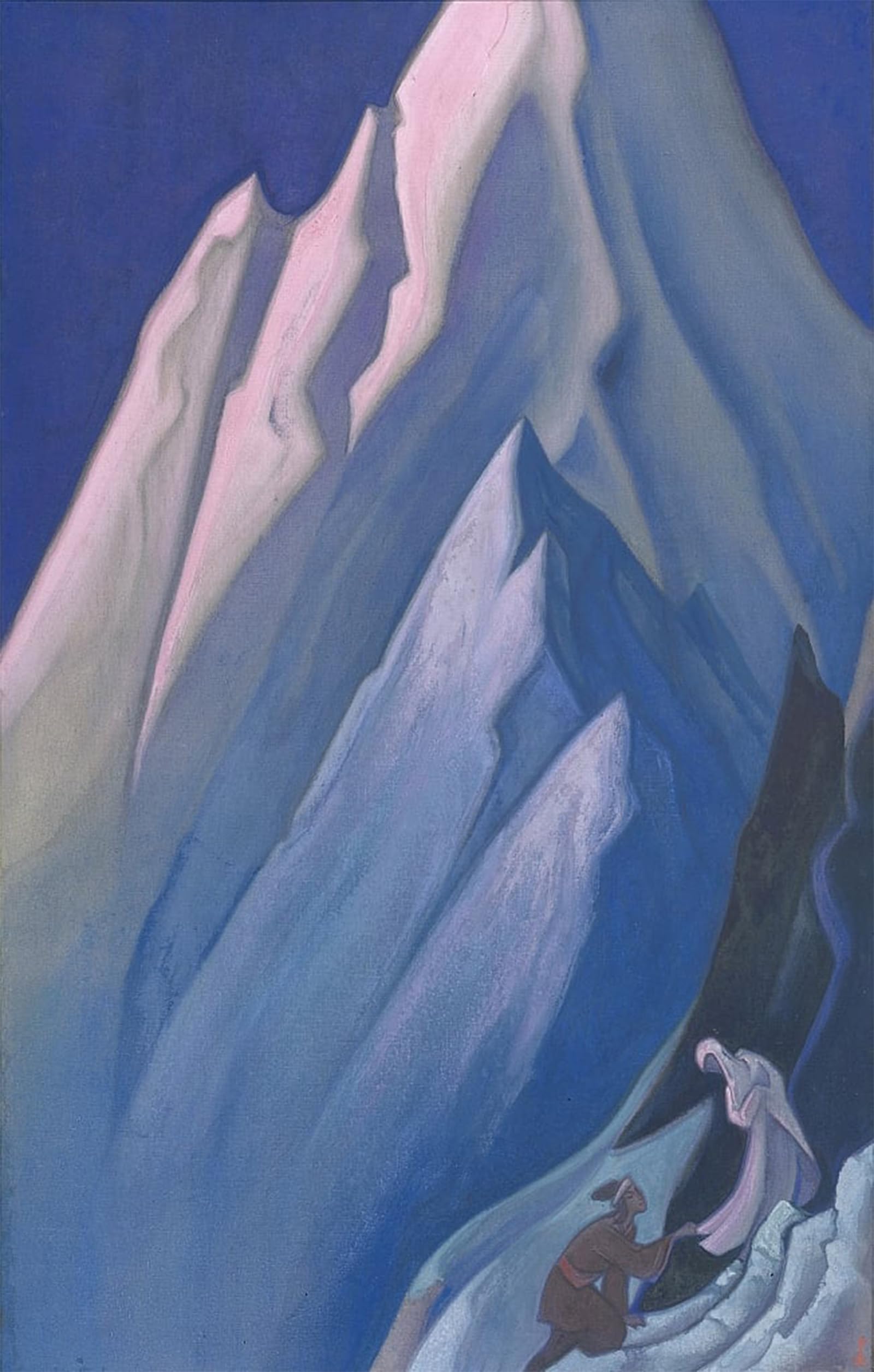 SERENDIPITP Retro Picture Poster Wall Art Pictures Painting She Who Leads by Nikolai Konstantinowitsch Roerich Wall Art Canvas Print for Wall Decor 60x90cm