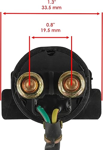 Miniatura 4 de Caltric Solenoide de arranque y relé compatible con Honda Trx250Te TRX 250Te Recon 250 ES 2X4 2005 2006 2007-2017