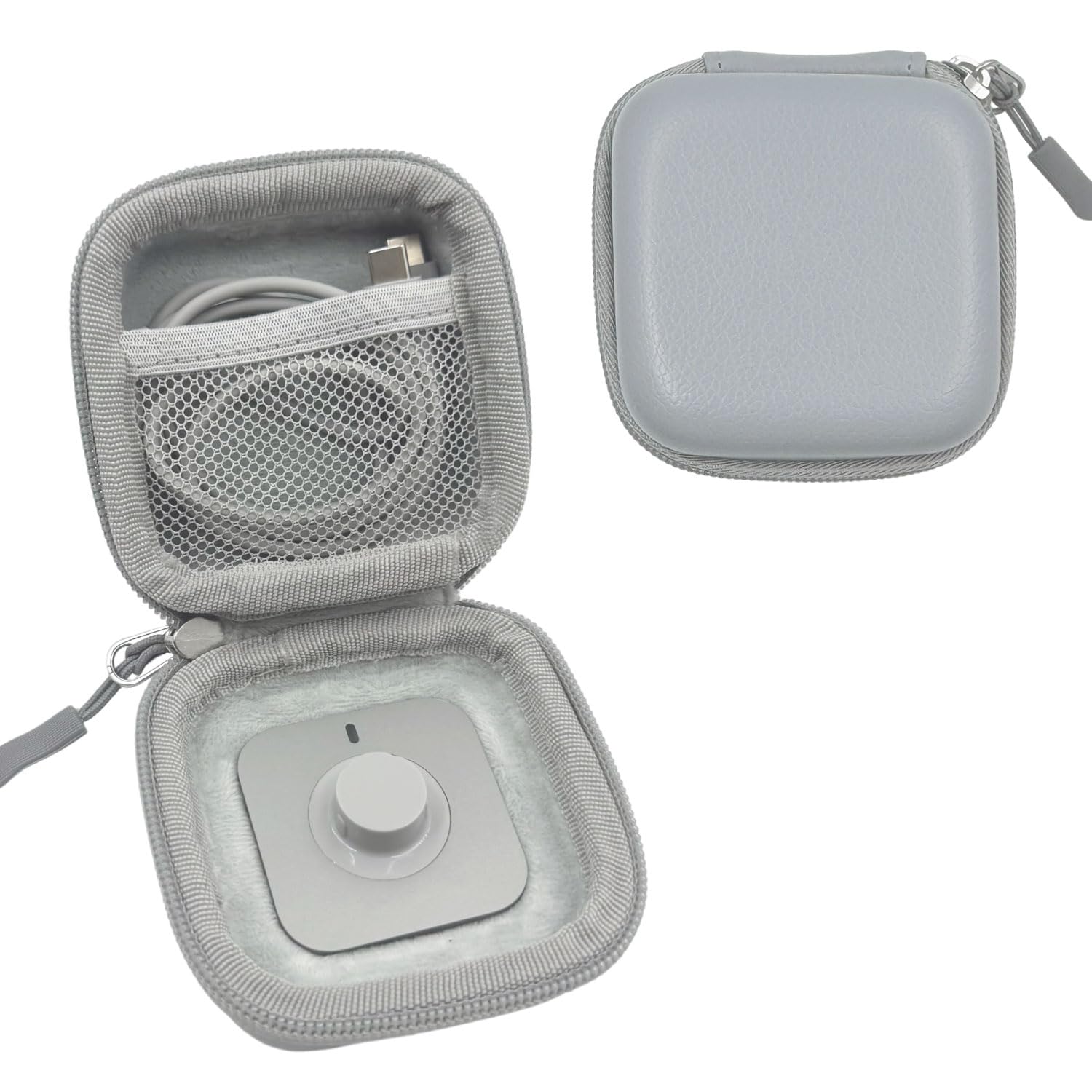 Protective Travel Case for Oura Ring 5/Oura Gen 4 – Compact Carrying Case for Oura Ring, Charging Dock & Cable (Grey)