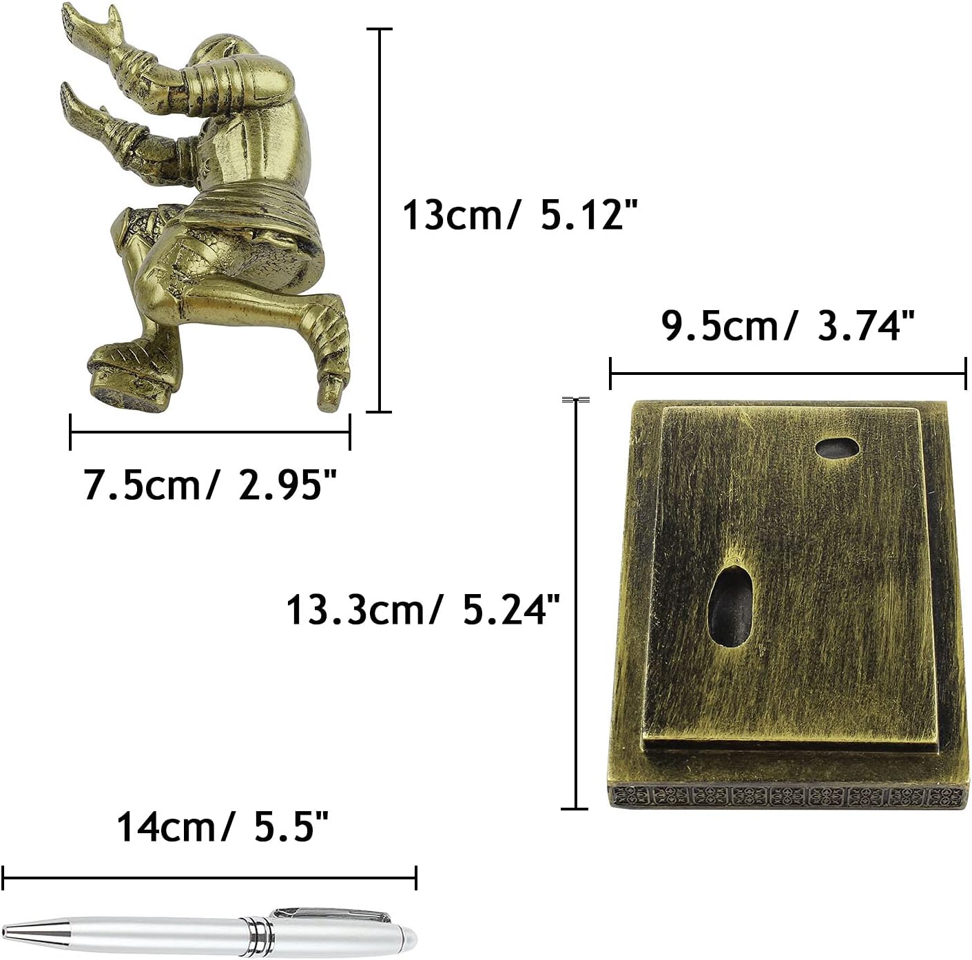 QOPAHI Executive Knights Pen Holder Cool Pen Stand with a Pen - Image 3