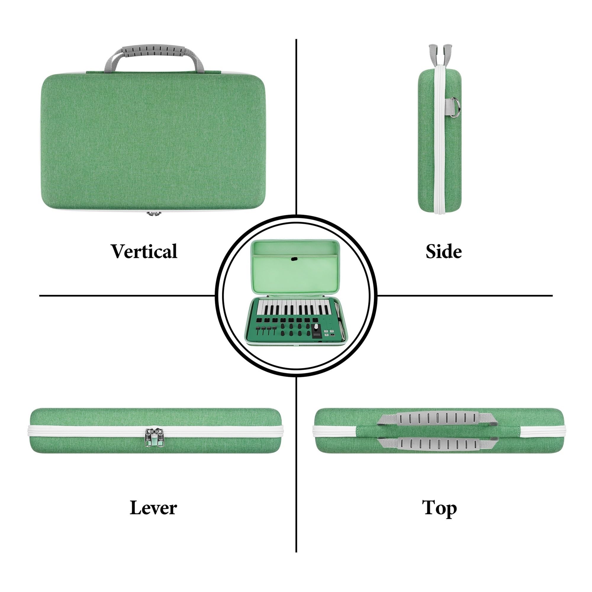 Borsa per Tastiera Custodia rigida da viaggio for controller tastiera MIDI professionale for USB, borsa for il trasporto