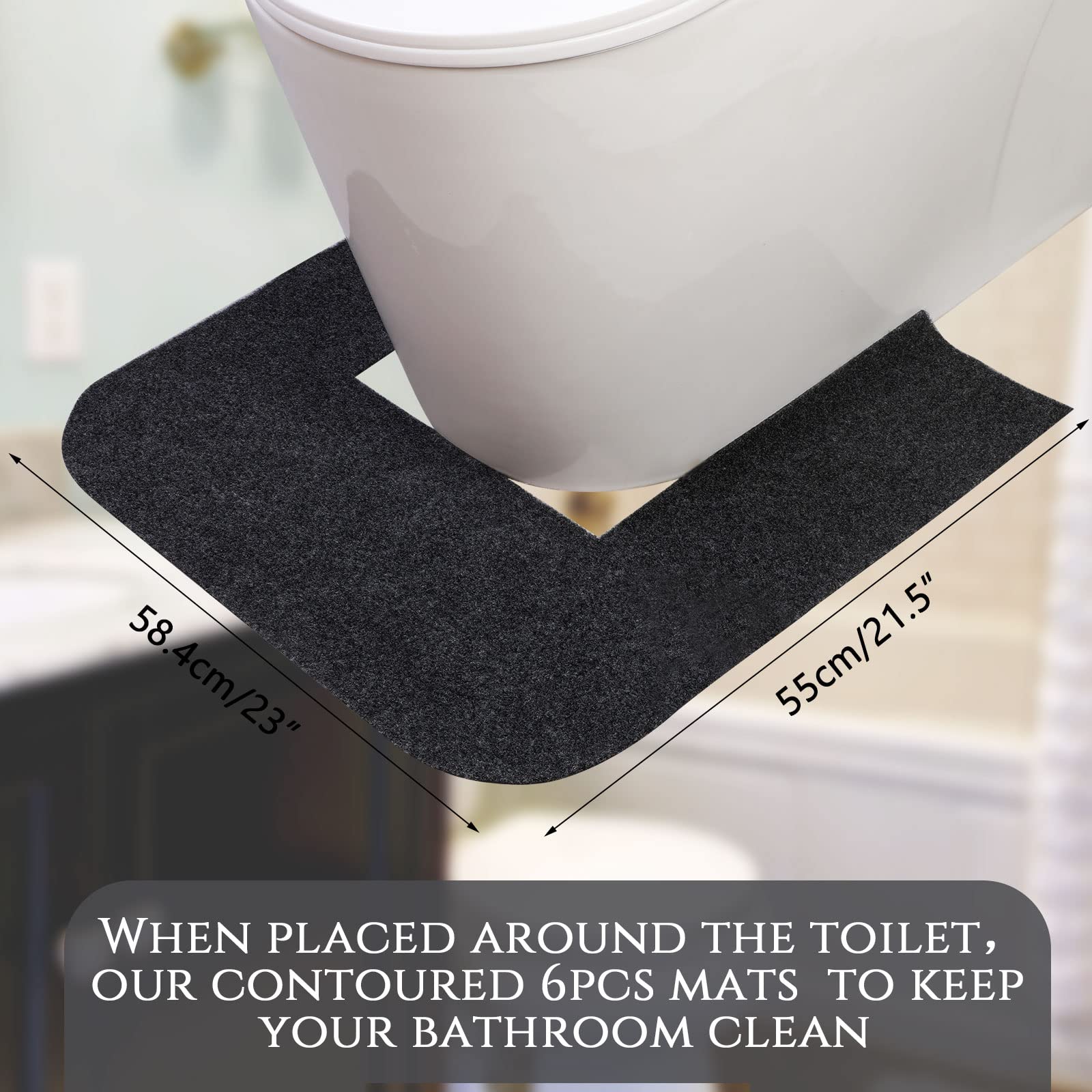 Disposable Toilet Mats - Protect Floors & Reduce Mess -2