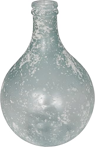 Miniatura 7 de Deco 79 Jarrón de vidrio costero, 15 x 15 x 22 pulgadas, verde azulado