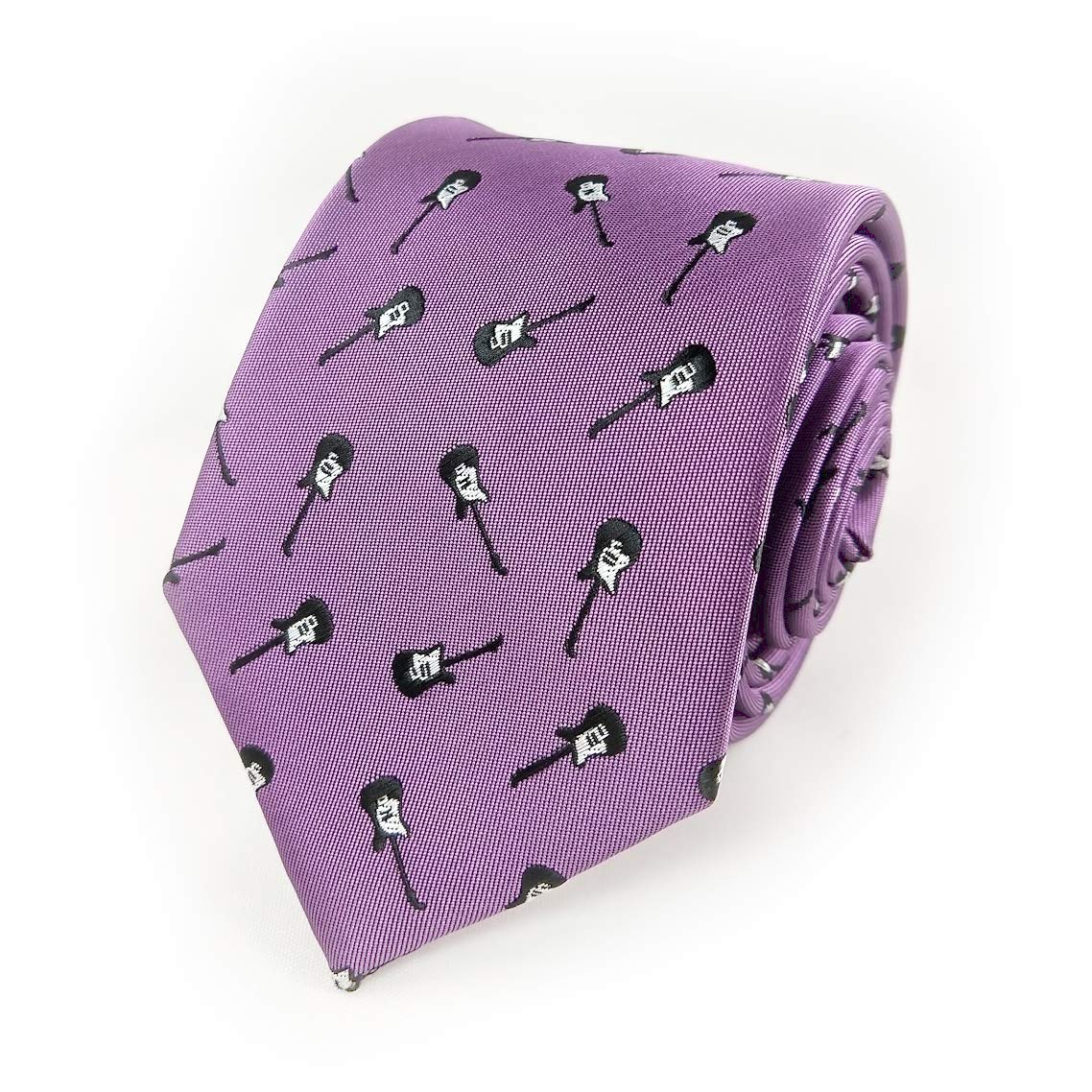 Music Life Guitar Necktie - Men's Guitar Necktie - Guitar Tie - Guitarist Gift - Lefty Guitar - Bassist Necktie - Men's guitarist gift - Electric Guitar Necktie - Guitarist Gift - Guitar Gift for Men