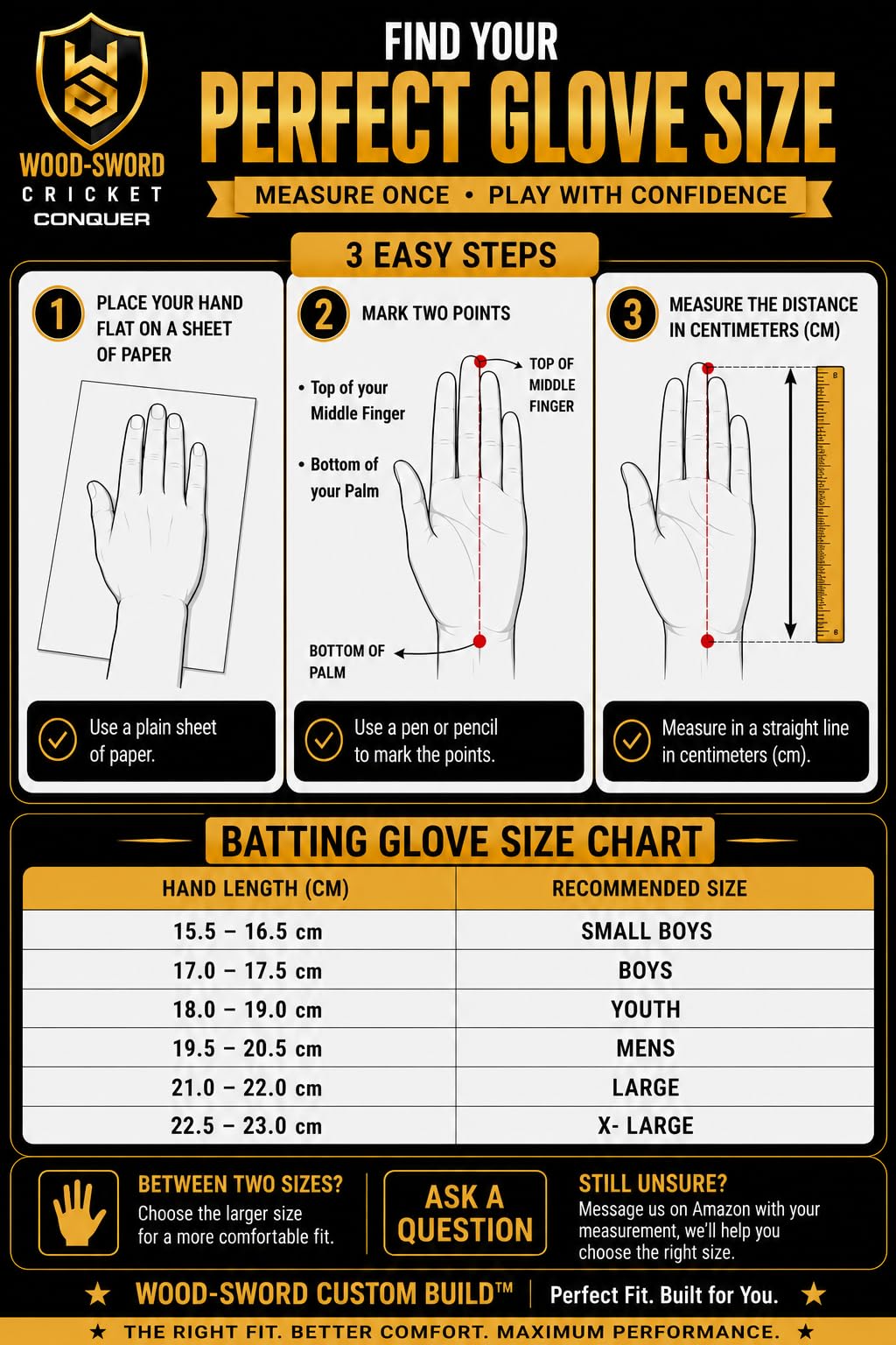 Buy WOOD-SWORD | Armour-GX1 (3.0) | Cricket Batting Gloves | Multi