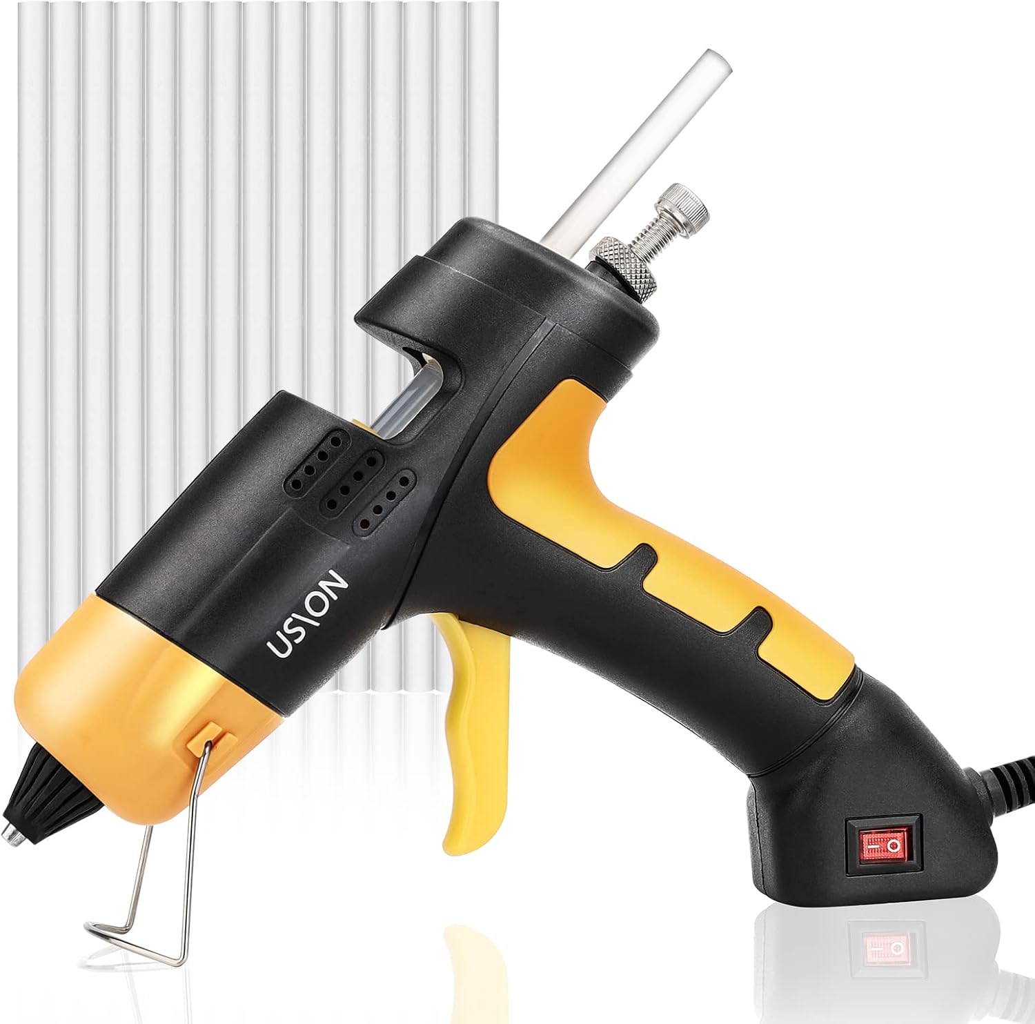Hot Glue Gun Kit with 15 Glue Sticks(7mm*150mm),Hot Melt Glue Guns Adjustable Amount of Glue,Craft Glue Gun for School DIY Arts Home Quick Repairs,40W,Black : Arts, Crafts & Sewing