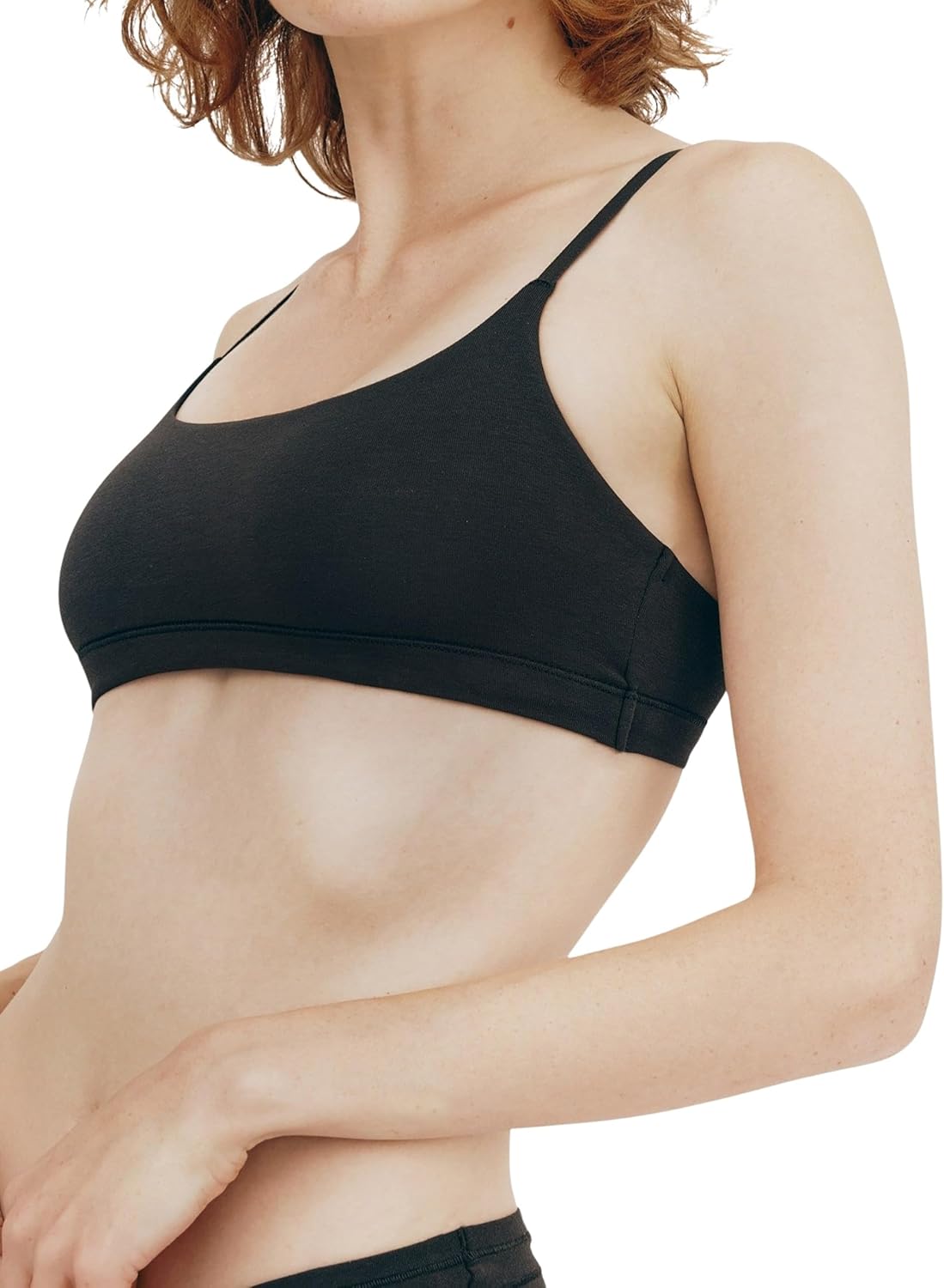 Organic Basics Women's Flex Scoop-Neck Cotton Bralette - Image 3