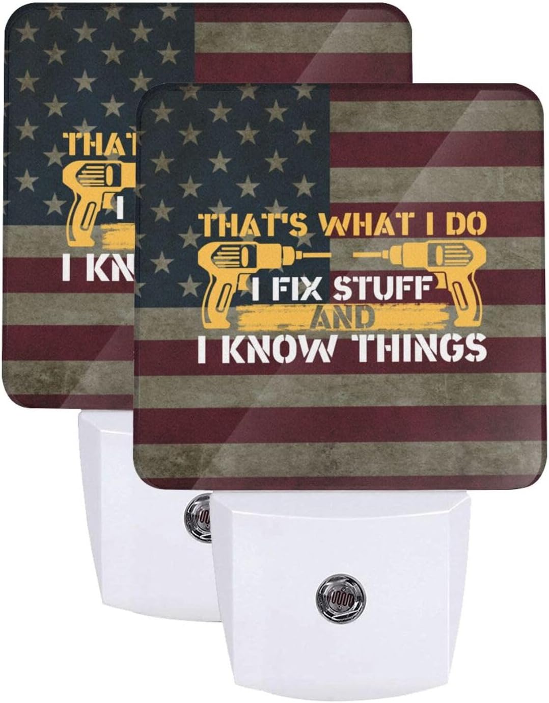 That's What I Do I Fix Stuff I Know Things Night Light Set of 2 Home Decor