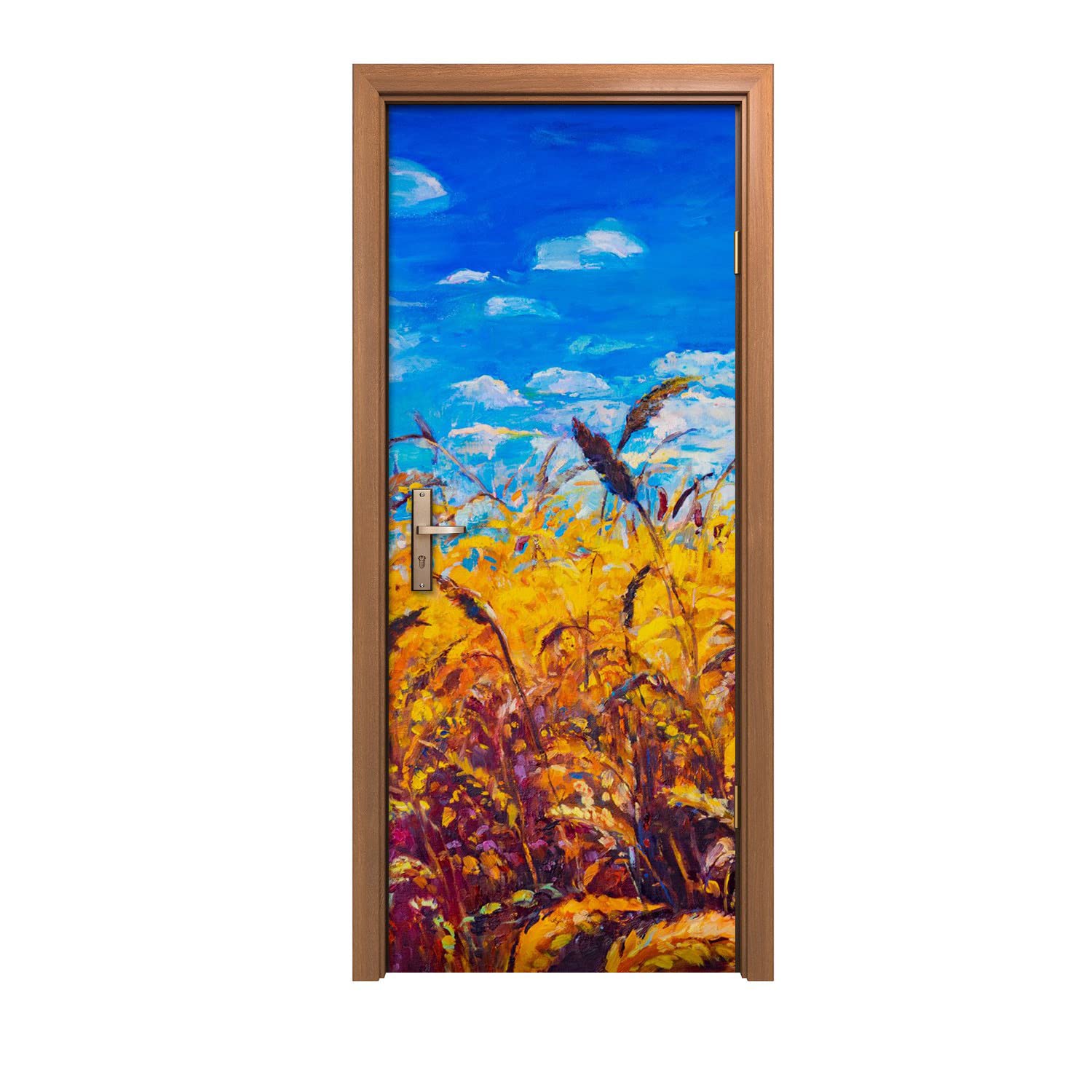Autocollant de porte lavable 90x200cm décoration amovible facile
