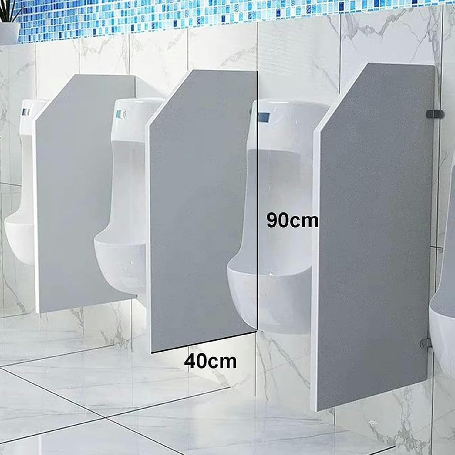 Toilet Partition Urinal Privacy Screen Toilet Partition, Men Urinal Divider Partition Urinal Privacy Screens Urinal Divider for Schools/Kindergartens/Shopping Malls-1