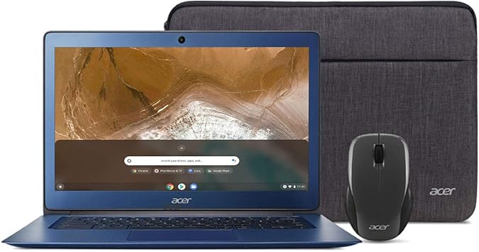 acer Chromebook 14, Intel Celeron N3160, 14" Full HD Display, 4GB LPDDR3, 32GB eMMC, 802.11ac WiFi, Protective Sleeve, Wireless Mouse, CB3-431-C539