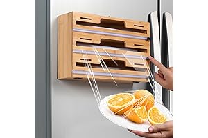 Allinside Magnetic Foil, Plastic Wrap, and Wax Paper Dispenser and Cutter