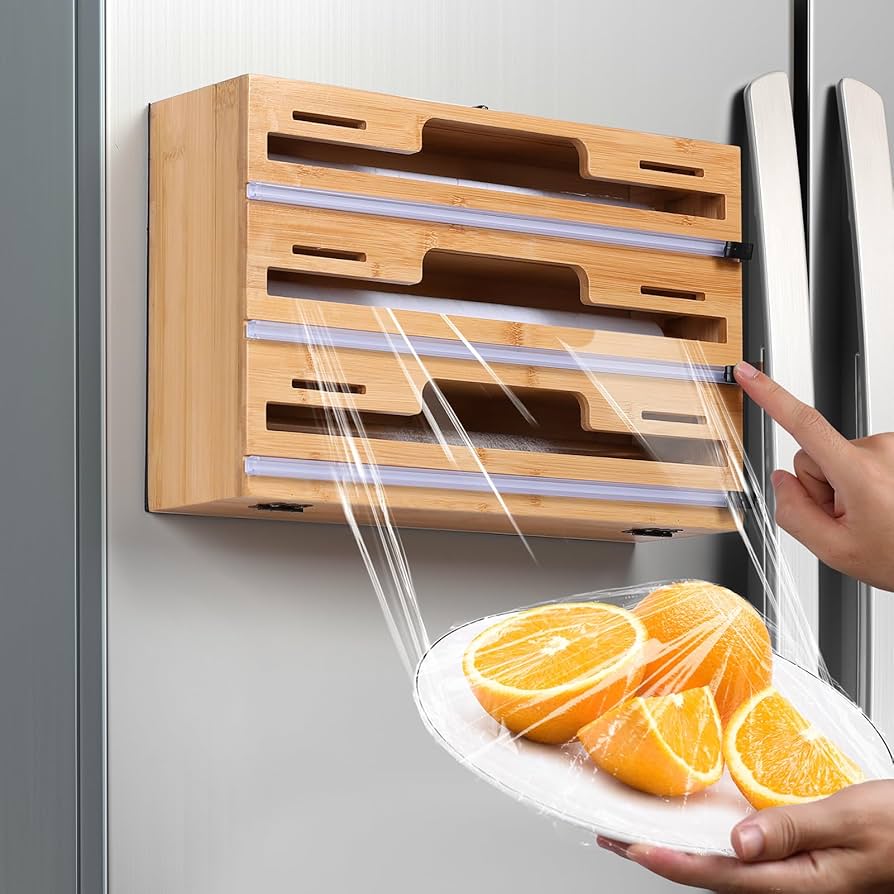 Amazon.com: Allinside Magnetic Plastic Wrap Dispenser with Cutter Amazon.com: Allinside Magnetic Plastic Wrap Dispenser with Cutter