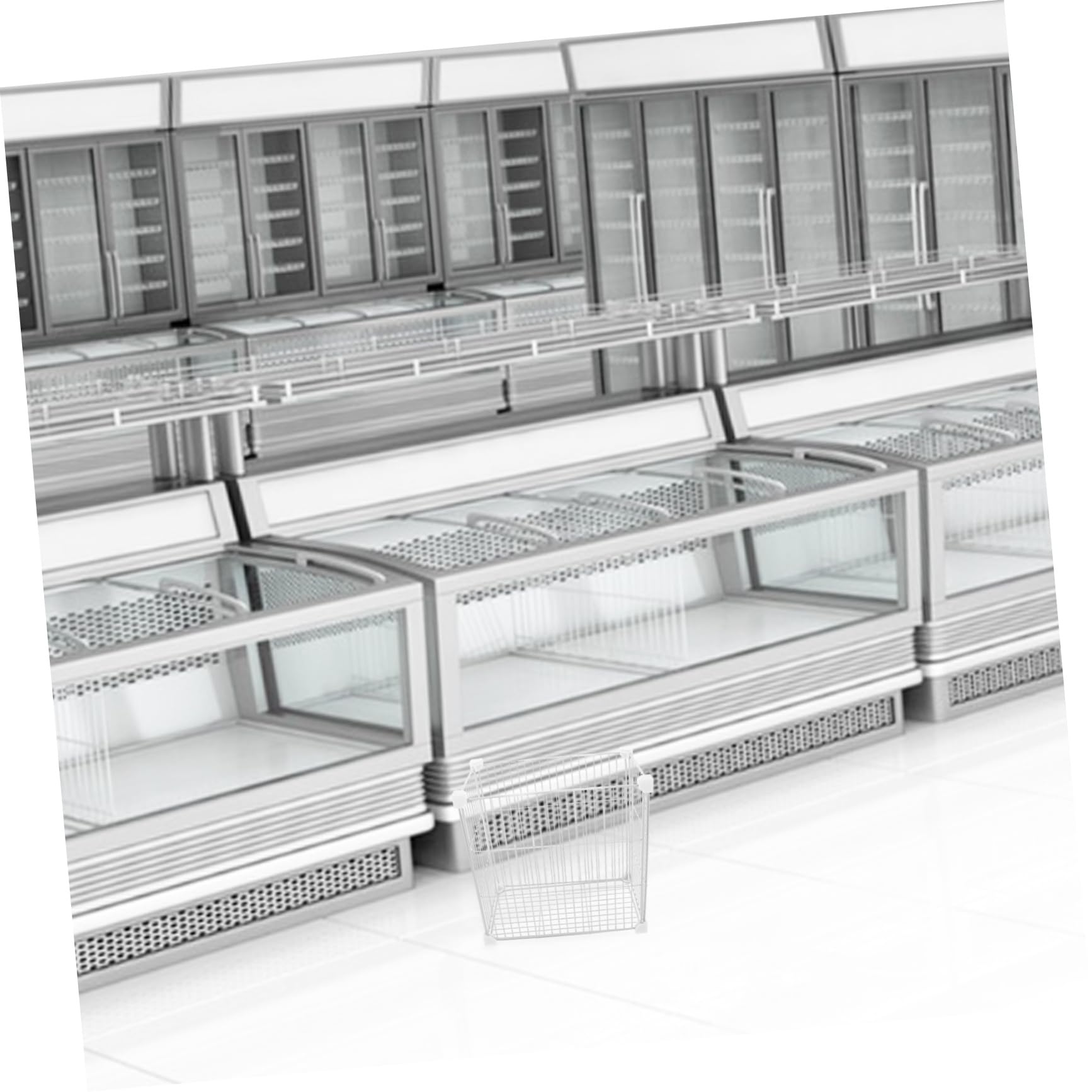 Freezer Storage Bin Transparent Tiefkühltruhe Organizer Abnehmbar Leicht Zu Reinigen Robust Für Gemüse Fleisch Obst Kühlschrank Aufbewahrung
