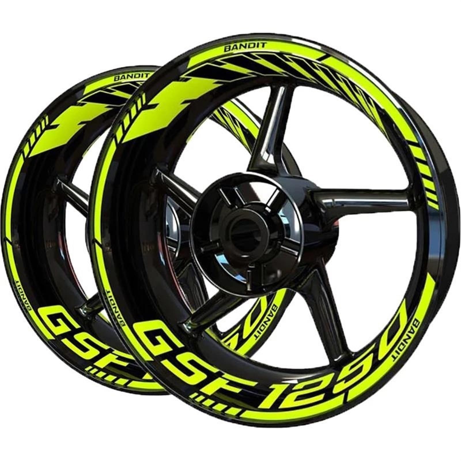 Autocollants Jante Réfléchissants pour Suzuki GSF1250 Bande À Rayures