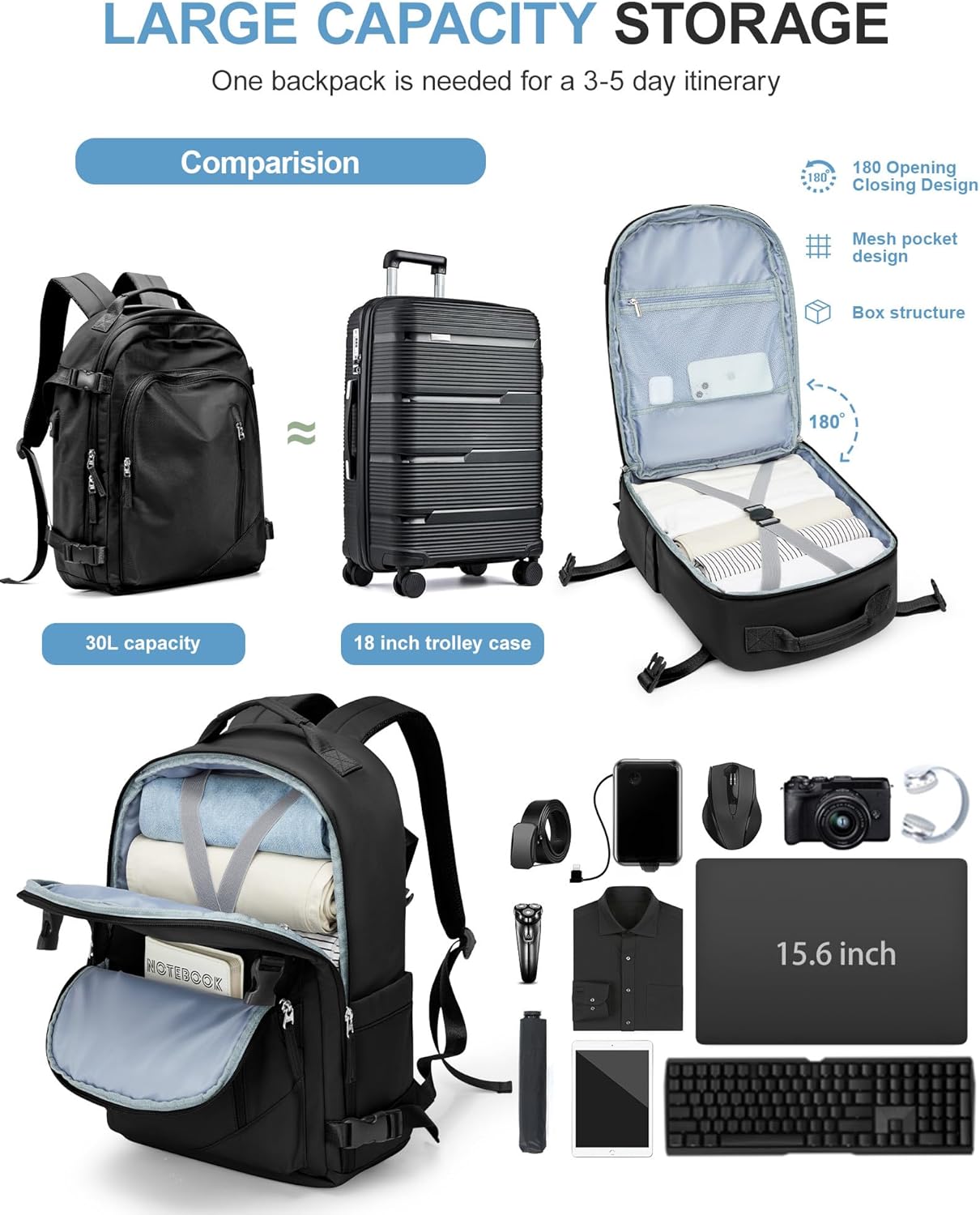 Travel Backpack for Women Men, Carry on Backpack Philippines Ubuy