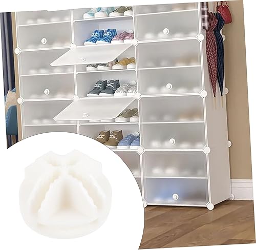 Miniatura 7 de Organizador modular Conectores de armario 20pcs ABS Conectores de plástico para almacenamiento de cubos Blanco 0.157 in para instalar