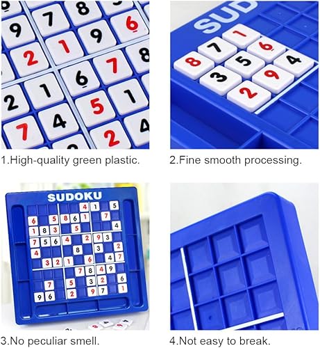 Miniatura 6 de Sudoku de plástico rompecabezas juegos de mesa rompecabezas clásicos juguetes cerebro rompecabezas digital juguetes para niños y adultos