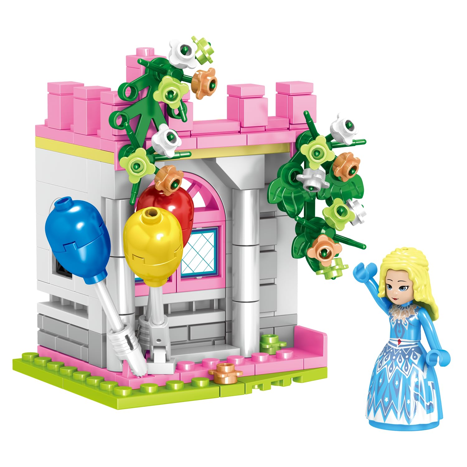 Miniso Minigirl - Royal Wedding Castle Building Blocks Ql1187-22X9.5X5.5Cms - Multicolor