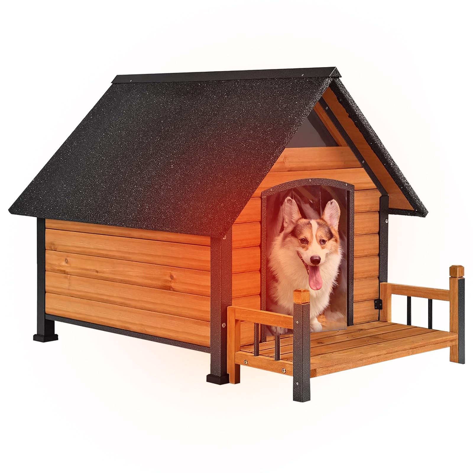 Amazon.com : GUTINNEEN Outdoor Dog House Weatherproof Winter