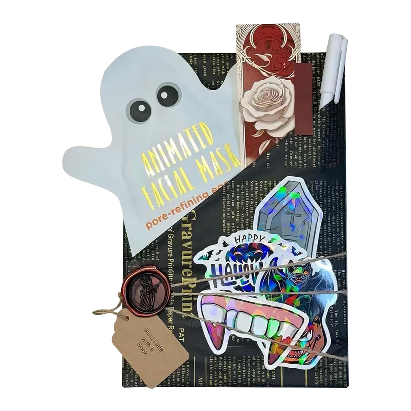 Roman Criminel Mystérieux Hexe & Halloween - Cadeau pour Amoureux des Livres avec Chauves-Souris Fantômes