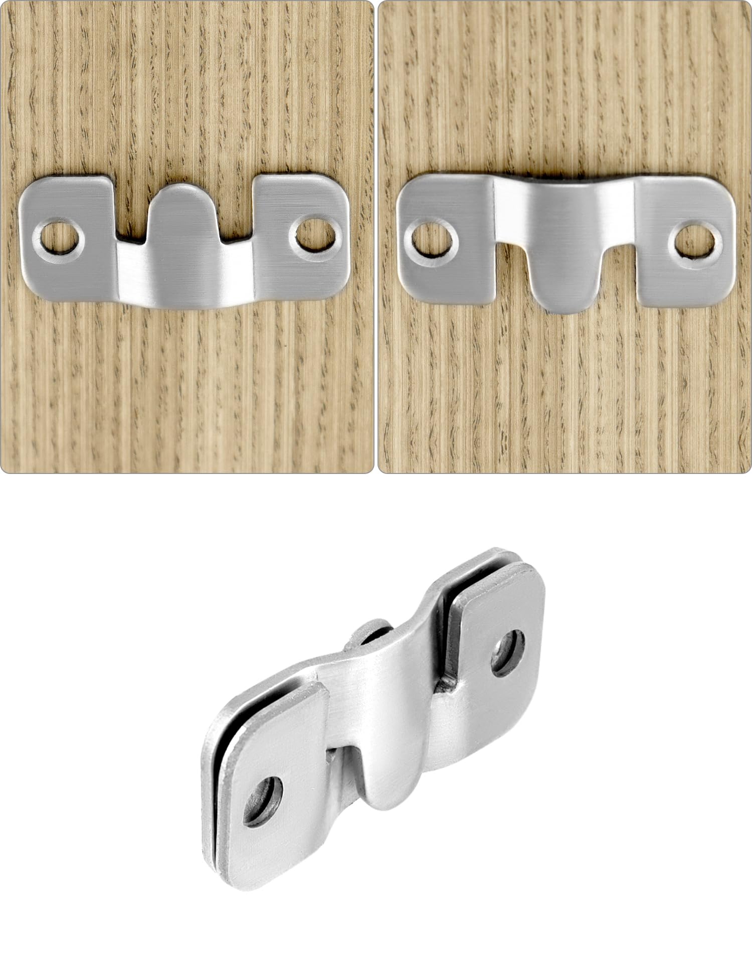 QWORK® 10 works Flush Mount Bracket, Stainless Steel - Image 3