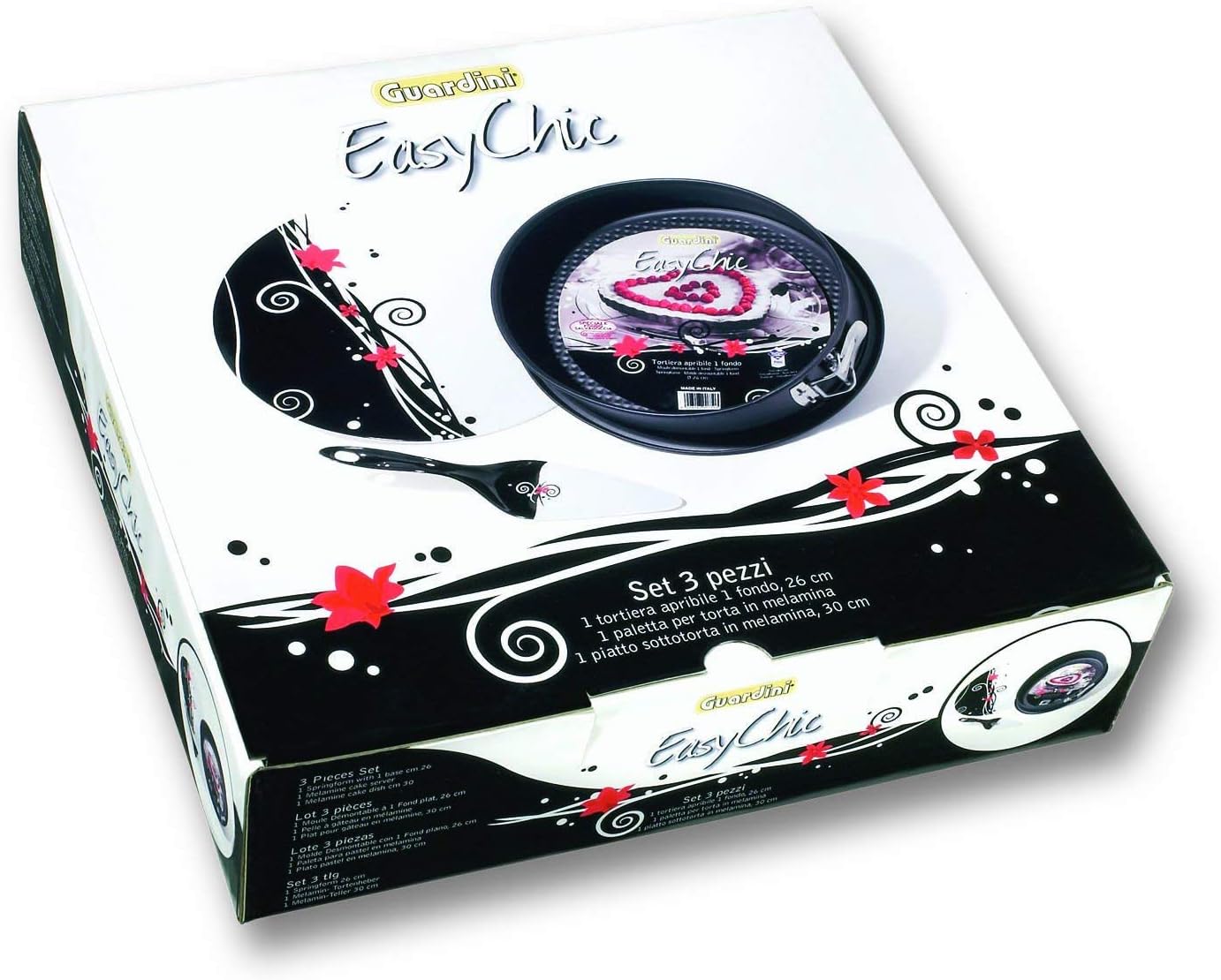 Easy Chic 4223055004 Gift Set Including Springform Cake Tin 26 cm/Plate/Cake Slice