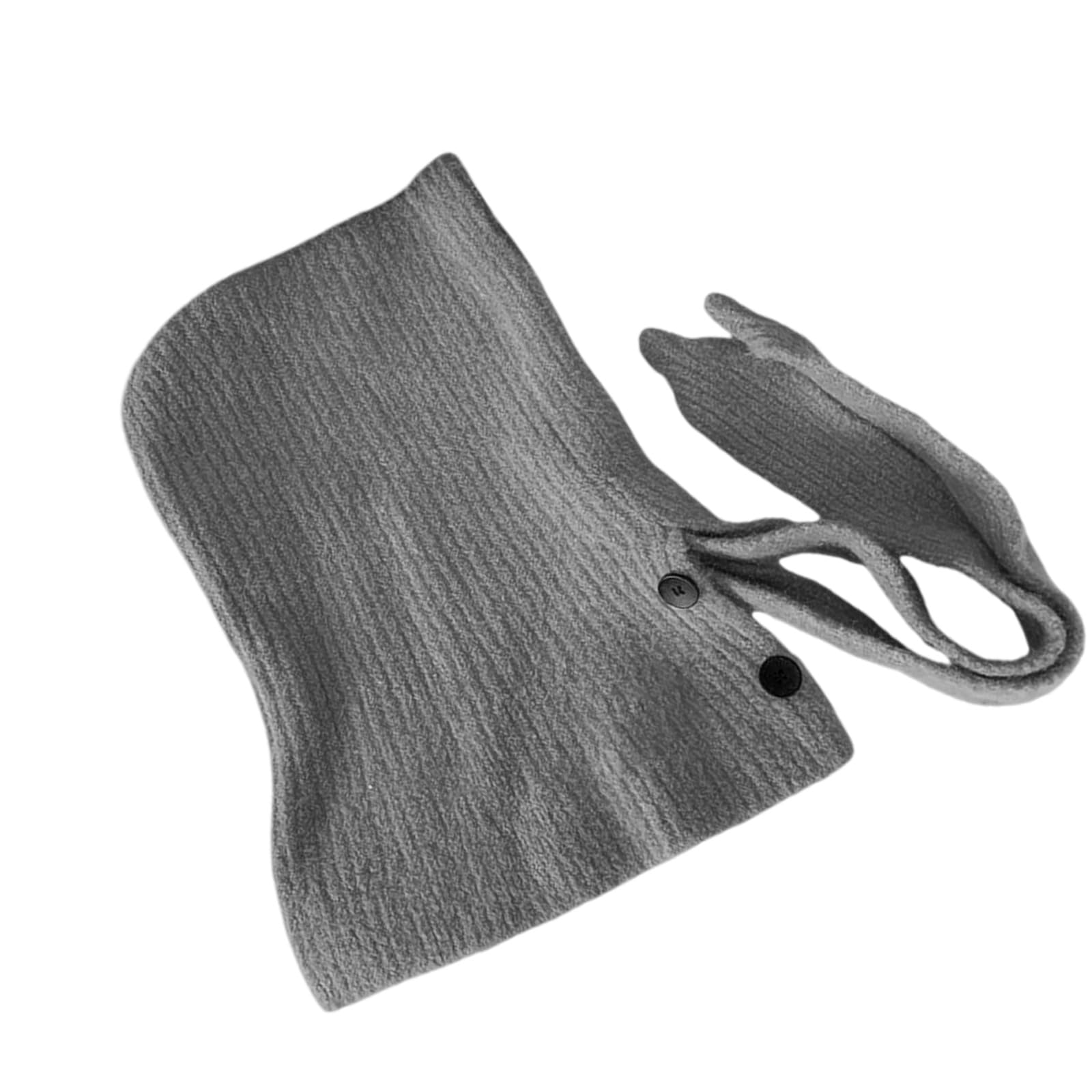 Gorro con capucha de estilo coreano popular con protección para el cuello, bufanda de mezcla de lana suave para clima frío, esencial para clima frío