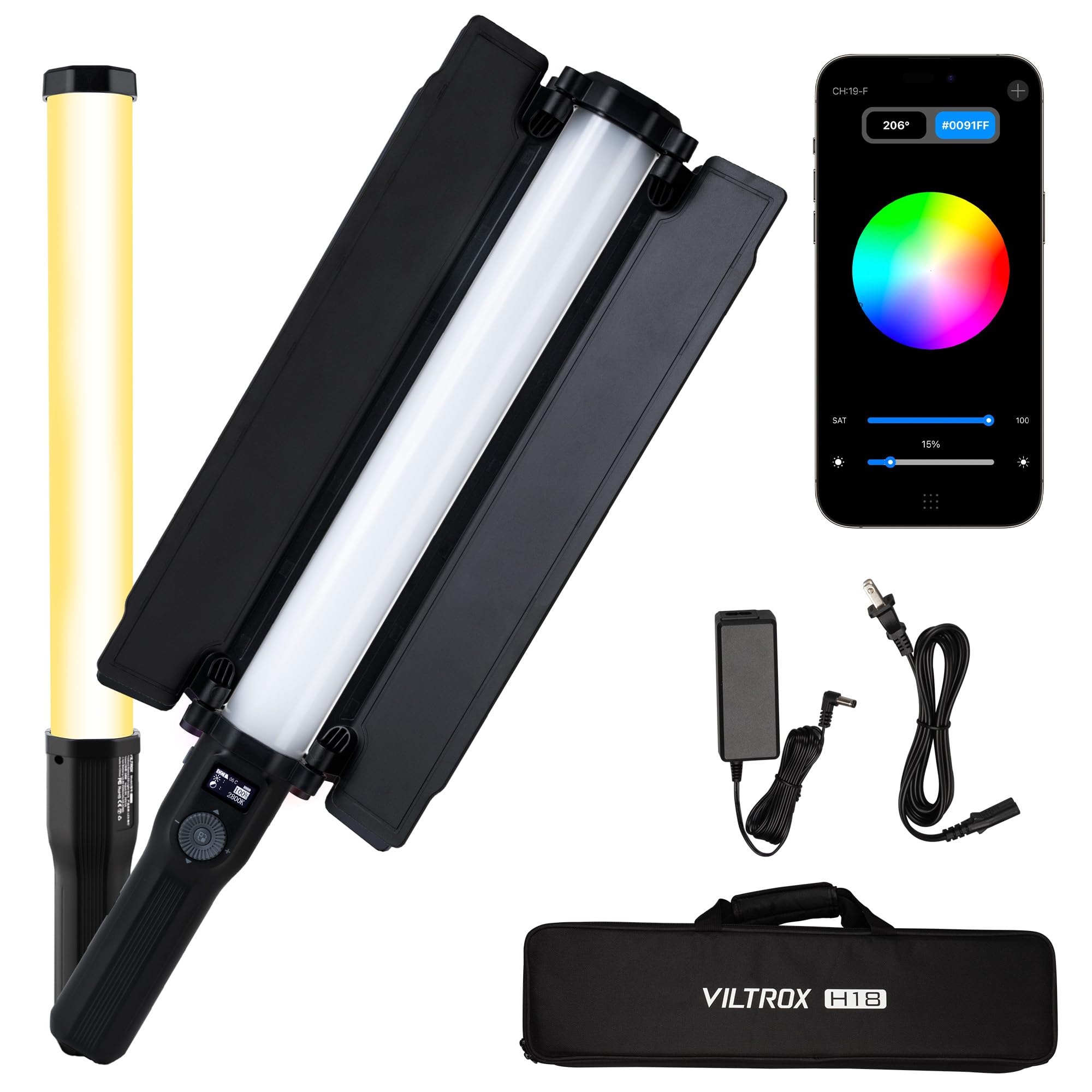 Amazon.com : VILTROX 2770lux/0.7M RGB LED Light Stick, 22 Inch