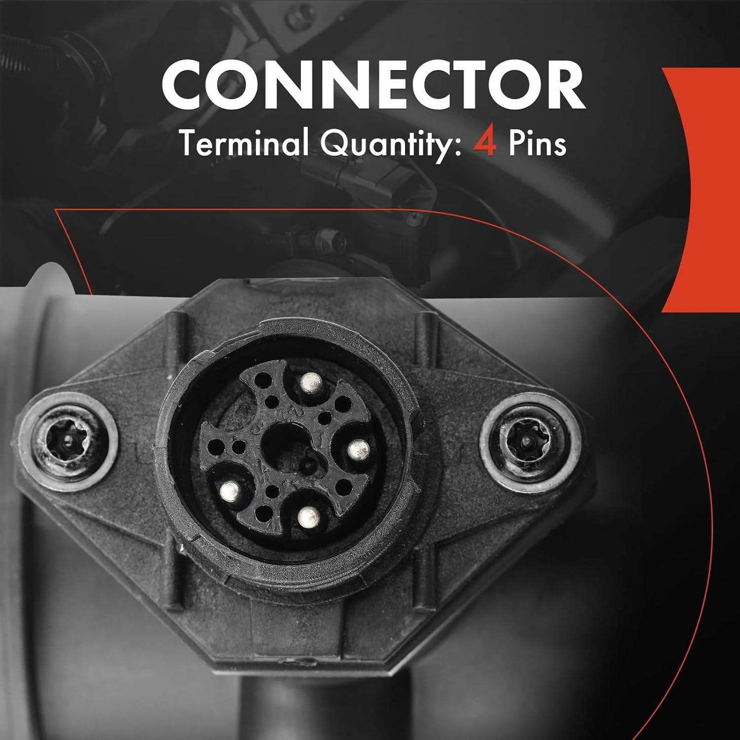 A-Premium Mass Air Flow Sensor Meter Assembly [with 4Pins] 2.2L Compatible with Mercedes-Benz [W202 Series] C220 1994 1995 1996