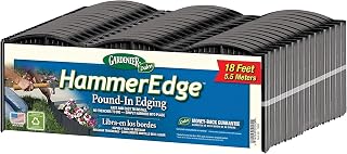 Dalen HammerEdge Pound in Edging - 16 Durable Interlocking Pieces -18 feet of Coverage - Made in USA - Easy to Install - 2 Pack